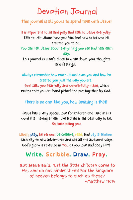 Kids Devotion Journal