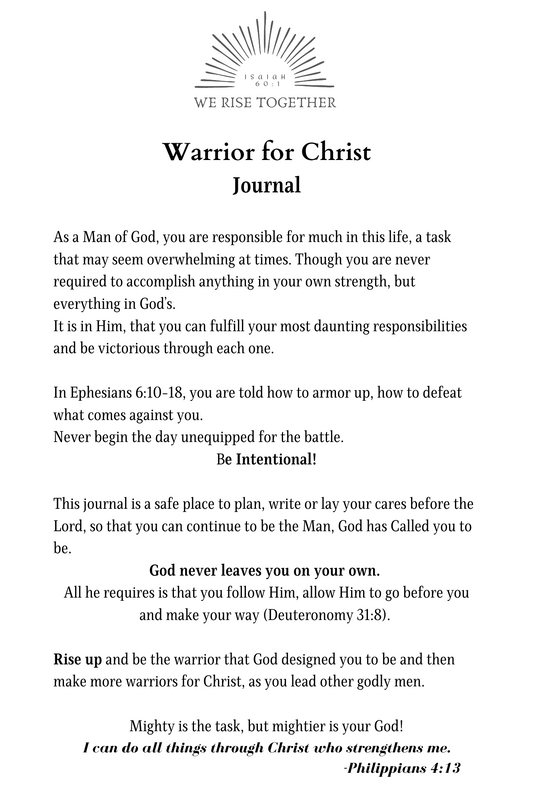 Men's 'Warrior' Journal